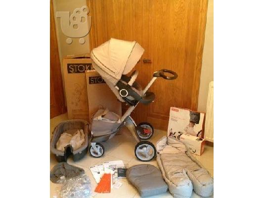 2015 Stokke Xplory V4 με πορτ μπεμπέ και κάθισμα αυτοκινήτου...